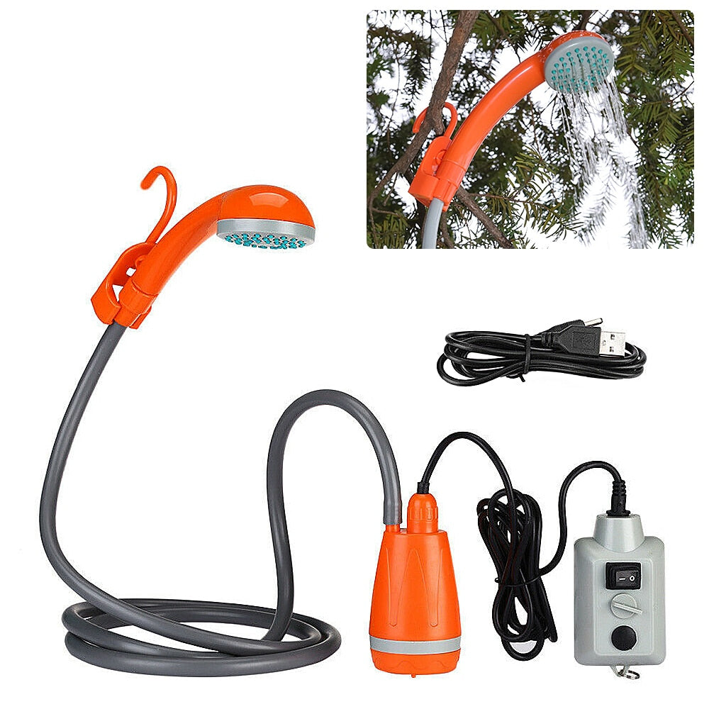 Outdoor Portable Camping Shower for Camping, Hiking, and Traveling